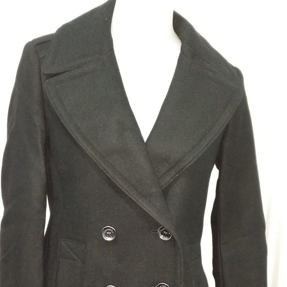 100% Authentic Brand New Womens Burberry Brit Tumble Bridge Black Peacoat Sz 02